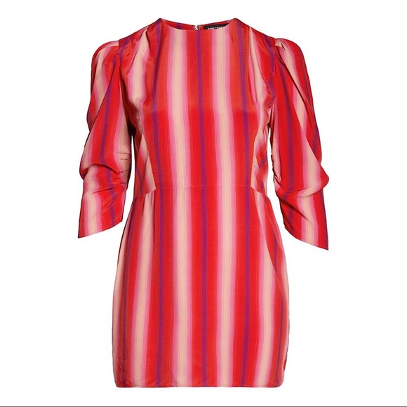 NWOT Something Navy Sleeve Detail Minidress - Picture 5 of 7